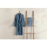  1051A-044-2 blue bathrobe set (2 pieces) cene