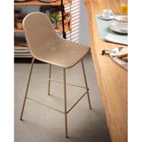 Kave Home Bež metalna/plastična vrtna barska stolica Quinby – | shoptok.hr