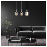 Rabalux donati, staklo visilica lampa, hrom, tonirano staklo, E27 3x | ePonuda.com