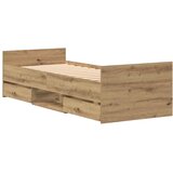  Krevetna konstrukcija Umjetnički hrast 193 x 78 x 50 cm | Eponuda.ba