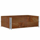  Okviri za palete 2 kom smeđi 120 x 80 cm od masivne borovine | Eponuda.ba