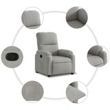  Naslonjač svjetlosivi tkanina od mikrovlakana | shoptok.hr