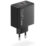 Adapter Dual USB-C 65W GaN, črn, (5000183319)