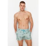Trendyol Swim Shorts - Green - Animal print Cene
