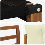  Set vanjskih sofa 4 kom. Prirodna i krem Smeđa 190 x 130,5 x 73 cm | shoptok.hr