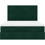  Otomanski krevet s madracem&LED tamnozeleni 140x200cm baršun | shoptok.hr