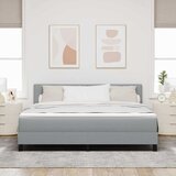  s opruga kutije Svijetlo siva 180 x 200 cm tkanina | shoptok.hr