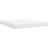 vidaXL Box spring postelja z vzmetnico bela 180x200 cm umetno usnje | Shoptok.si