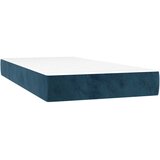  box spring s madracem LED tamnoplavi 200x200 cm baršun | shoptok.hr