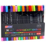  Set of 36 double-sided markers for ceramics, glass and clothes | Shoptok.si