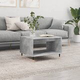vidaXL Klubska mizica betonsko siva 60x50x40 cm inženirski les | Shoptok.si