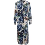 SOAKED IN LUXURY Dolga srajca 'Ahnita' kremna / modra / marine / žad | Shoptok.si