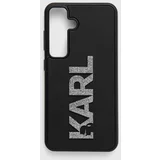 Karl Lagerfeld Etui za telefon S24 S921 črna barva, KLHCS24S3DMBKCK