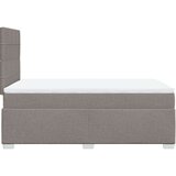 vidaXL Box spring postelja z vzmetnico taupe 120x190 cm blago | Shoptok.si