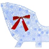 vidaXL Reindeer vuče saonice Plava 120 cm 55 cm Akril | shoptok.hr