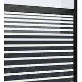 Staklena vrata Prugasti Crna 90 x 2 x 205 cm Aluminij | Eponuda.ba