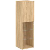 TV ormarići s LED svjetlima 2 kom boja hrasta 30,5x30x102 cm | Shoptok.si