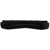Mazzini Sofas Črna žametna kotna sedežna garnitura Vanda – | Shoptok.si