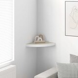  Kutna zidna polica boja hrasta i bijela 35 x 35 x 3,8 cm MDF | Eponuda.com