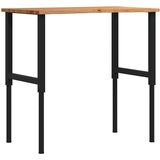vidaXL Delovna miza svetlo rjava 100x60x(71,5-98) cm trdna hrastovina | Shoptok.si
