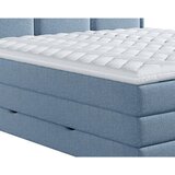 MID.YOU POSTELJA BOXSPRING 180 cm x 220 cm , tekstil modra | Shoptok.si