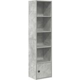 Maison Chic Knjižna omara - Knjižni regal betonsko siva 31x24x127 cm inženirski les, (21724596) Cene