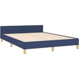  Za krevet s uzglavljem plavi 140 x 200 cm od tkanine | shoptok.hr
