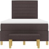  Krevet s opruga kutije Tamno smeđa 200 x 120 cm tkanina | shoptok.hr