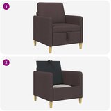 SOFA s pohranom Tamno smeđa 72 x 78 x 87 cm Poliester | shoptok.hr