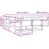  Set vanjskih sofa 7 kom. Prirodna i svjetlosiva | shoptok.hr