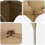  Zložljivi šotor za zabave 575 x 288 x 245 cm Taupe, (5000248614) | Shoptok.si