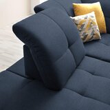 XORA KOTNA SEDEŽNA GARNITURA, šenilja temno modra | Shoptok.si