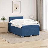  Krevet s box springom, madracem i LED-om Plava 120 x 200 cm | shoptok.hr