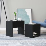 vidaXL Komplet klubskih mizic črn 48x30x45 cm iverna plošča Cene