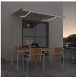vidaXL Tenda na ručno uvlačenje s LED svjetlom 350 x 250 cm krem Cijene