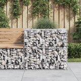 vidaXL Gabionska košara srebrna 70x70x65 cm pocinkano železo | Shoptok.si