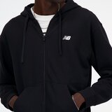 New Balance Gornji dio trenirke 'Essentials' crna / bijela | shoptok.hr