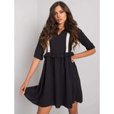 Fashion Hunters rue paris black knee-length dress | ePonuda.com