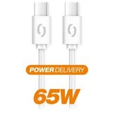 ALIGATOR DATKP49 - USB kabl USB-C / USB-C 65W Power Delivery 1,5m bela | Eponuda.com