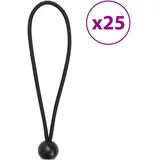 vidaXL Bungee elastične vrvi z žogico 25 kosov 21 x 0,5 cm