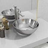 vidaXL Umivalnik 28x10 cm keramičen srebrn, (5000179350) | Shoptok.si