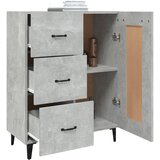  Komoda siva boja betona 69,5x34x90 cm od konstruiranog drva | shoptok.hr
