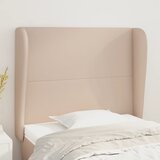  Uzglavlje s ušima boja cappuccina 103x23x118/128cm umjetna koža | shoptok.hr
