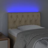  LED uzglavlje krem 80 x 7 x 78/88 cm od tkanine | shoptok.hr