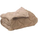  Poletna odeja Taupe 155 x 220 cm Mikrofibra in Teddy flis, (5000284313) | Shoptok.si