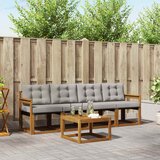  Set vanjskih sofa 5 kom. Prirodna i svijetlo siva | shoptok.hr