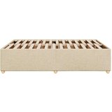 vidaXL Okvir za krevet bez madraca krem 160x200 cm od tkanine | shoptok.hr