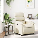 vidaXL Naslonjač od umjetne kože krem | shoptok.hr