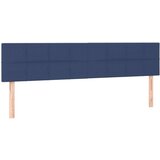  Box spring postelja z vzmetnico modra 200x200 cm blago, (20894654) | Shoptok.si