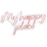 WALLXPERT zidna LED dekoracija My Happy Place Pink | ePonuda.com